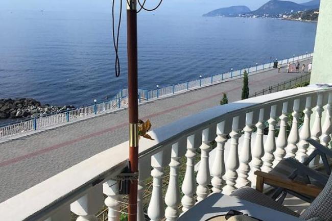 Крым  номер с видом на маре  Семидворье   отдых в Алуште рядом  пляж  
